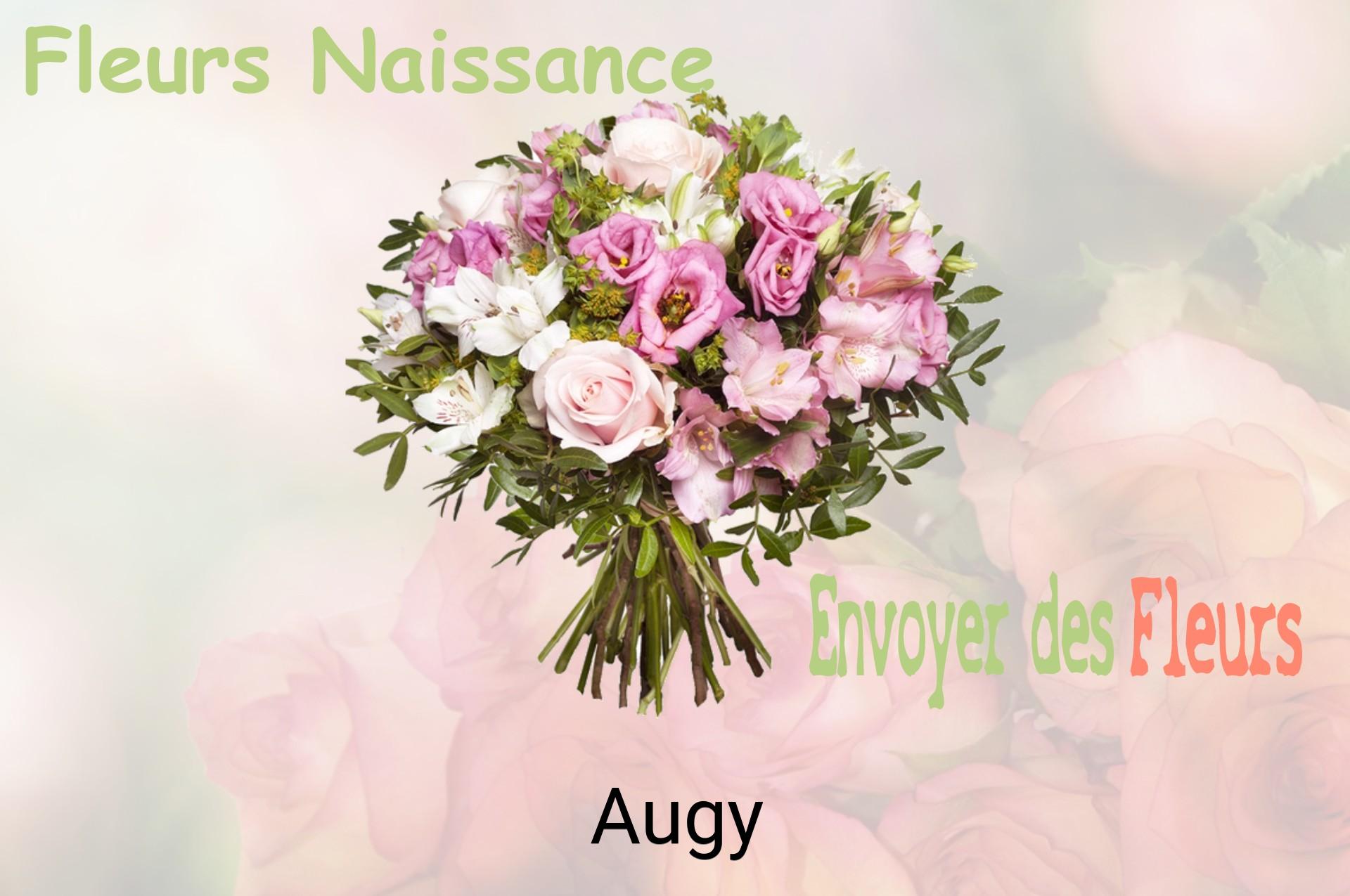 Bouquet de fleurs de naissance livré à Augy